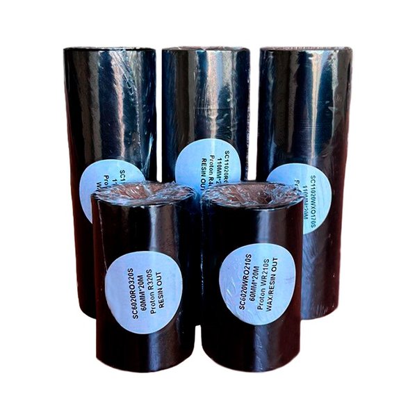 Термотрансферная лента Proton WX95S, 108 мм x 74 м, Wax, OUT, 4